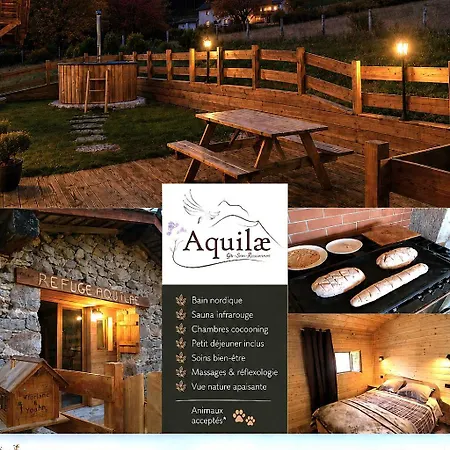 Refuge Aquilae - Nature, Sauna & Bain Nordique Privatifs *